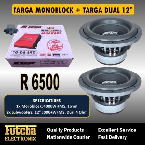 Dual Targa 12" Subwoofer - Targa Monoblock