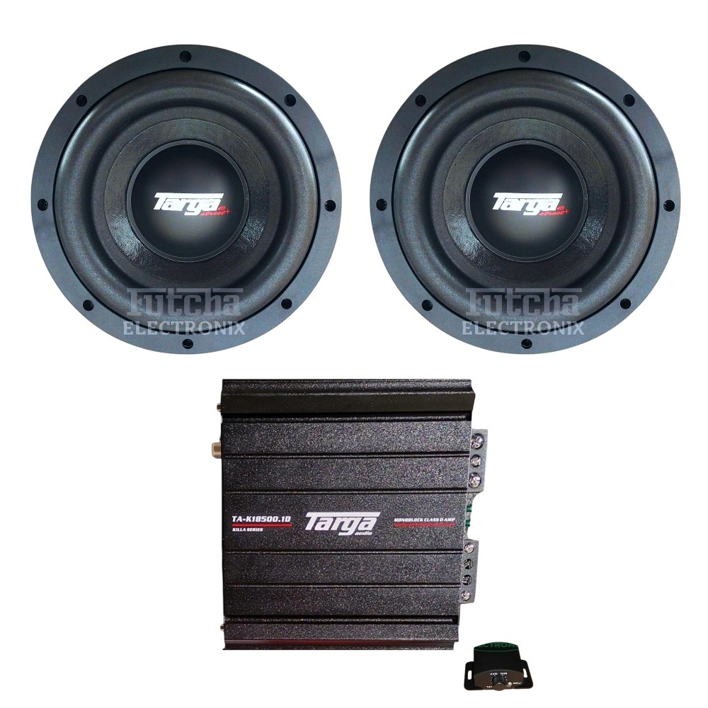 Targa 8″ Street Plus Subwoofers (X2) + Targa Monoblock